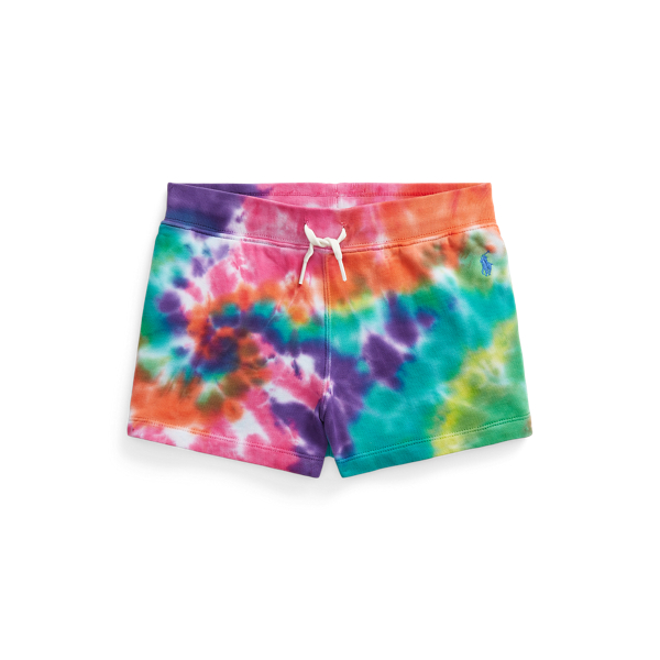 Short tie-dye en coton éponge