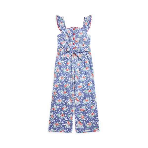 Floral Cotton Poplin Jumpsuit