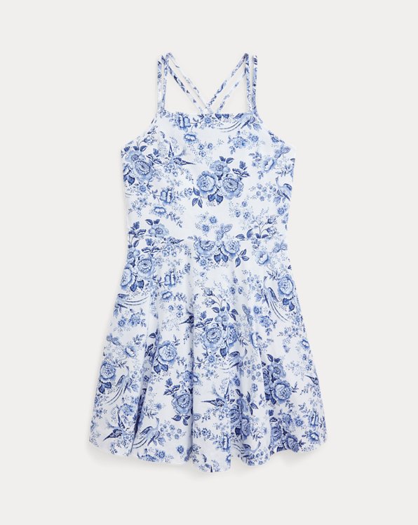 Floral Linen-Cotton Dress