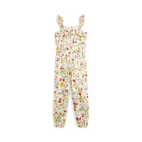 Floral Cotton Batiste Jumpsuit