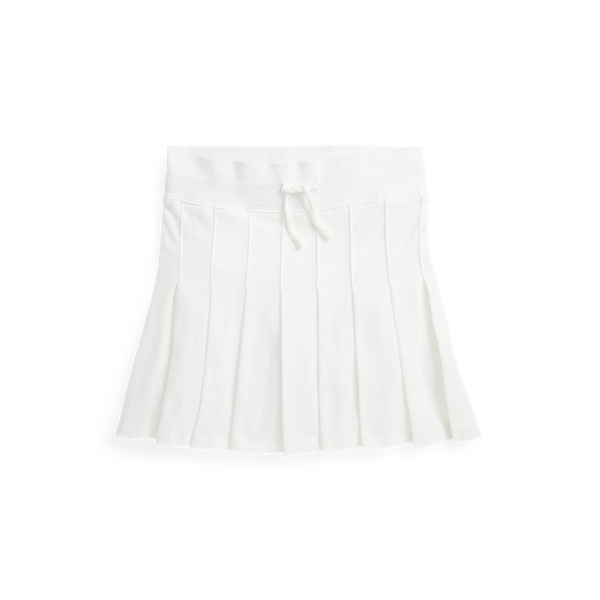 Jupe-short plissée en piqué
