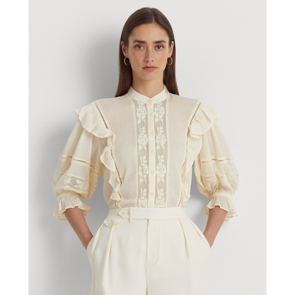 Chemises femme : modèles uniques en coton et brodées main