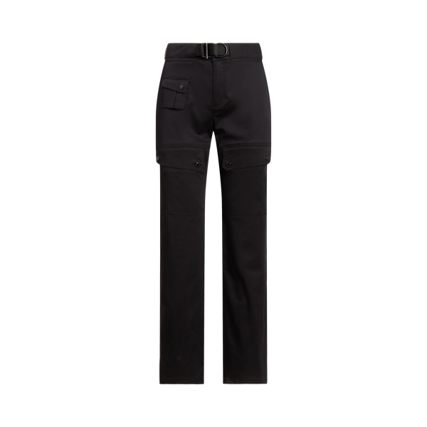 Belted Sateen Cargo Trouser