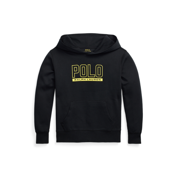 Camisola capuz malha dupla com logótipo