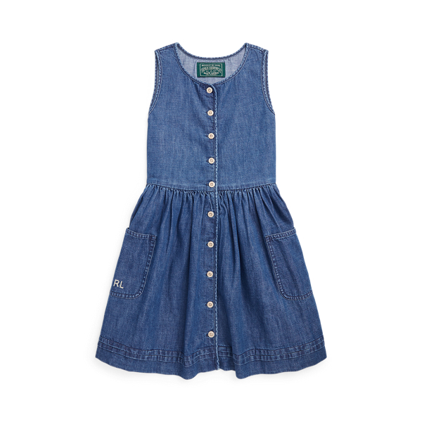 Robe en denim de coton