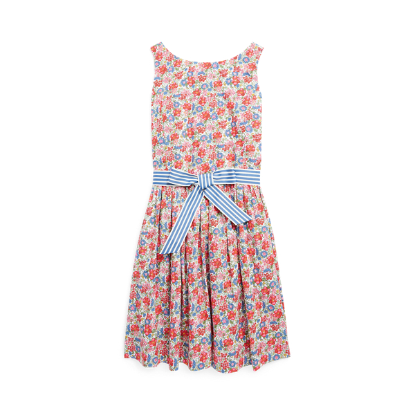 Robe en popeline de coton fleurie