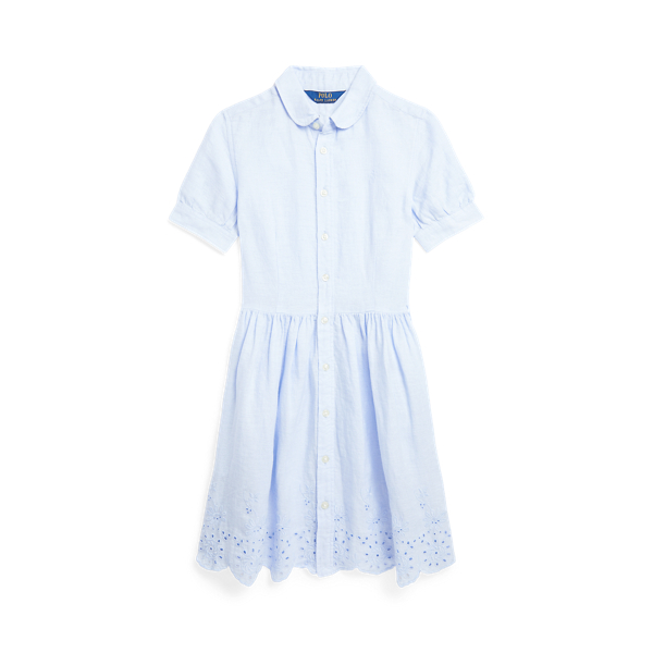 Embroidered Linen Shirtdress