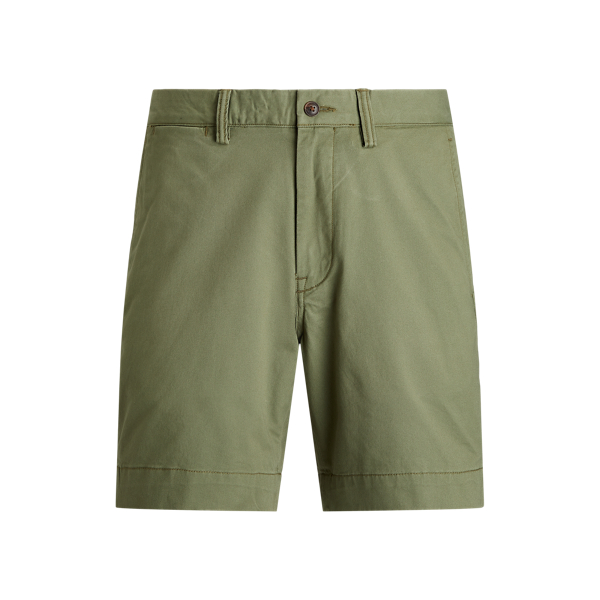 Calções de sarja elástica Straight Fit