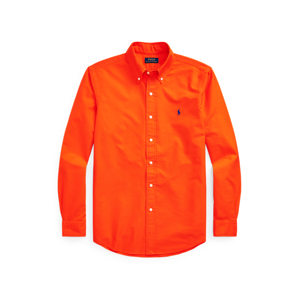 Garment-Dyed Slim Fit Oxford