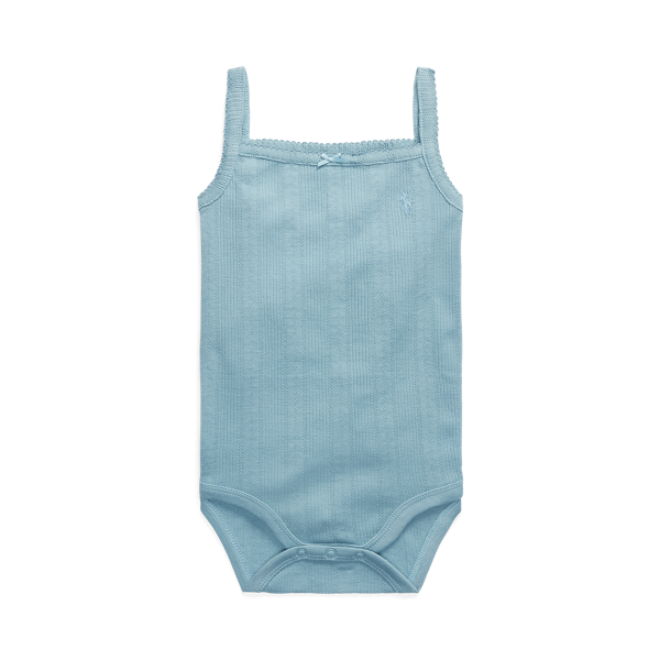 Pointelle-Knit Cotton Bodysuit