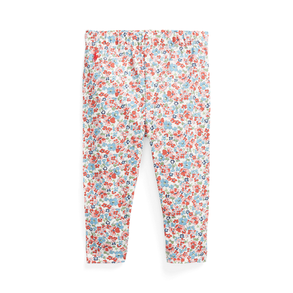 Leggings florais em malha elástica