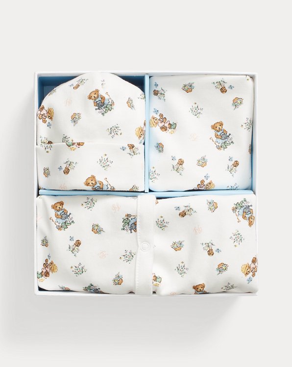 Polo Bear Cotton Three-Piece Gift Set
