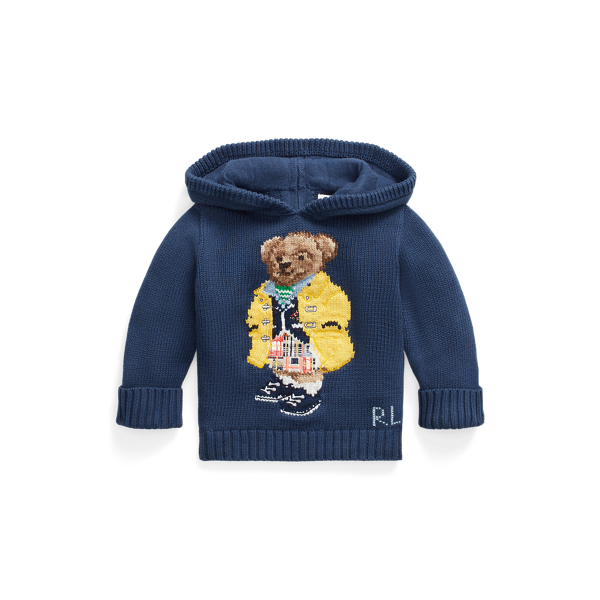 Camisola de malha com capuz Polo Bear