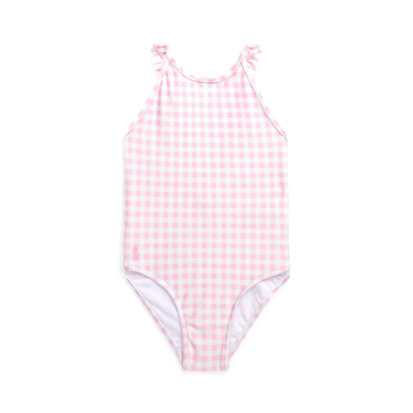 Maillot de bain une pièce volanté vichy
