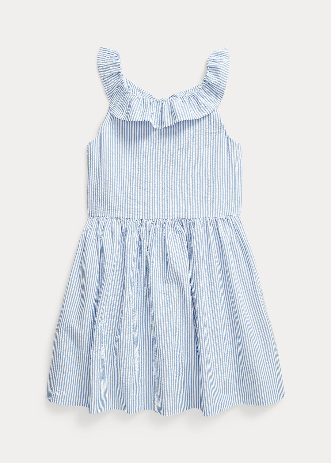Ruffled Cotton Seersucker Dress for Children | Ralph Lauren® UK