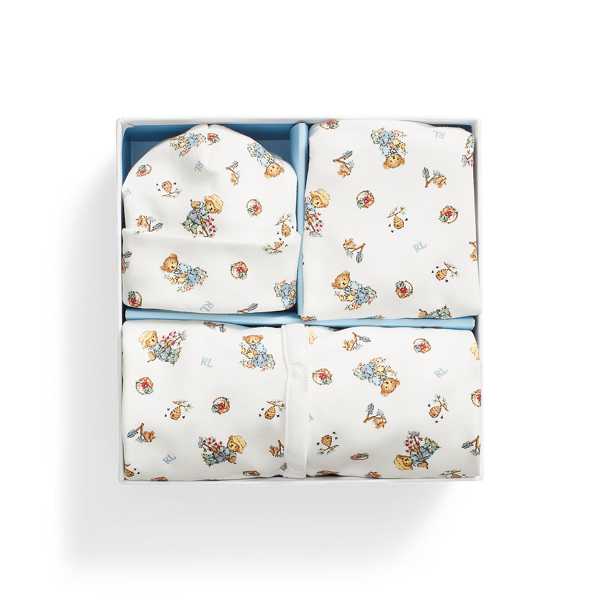 Conj. oferta 3 peças algodão Polo Bear