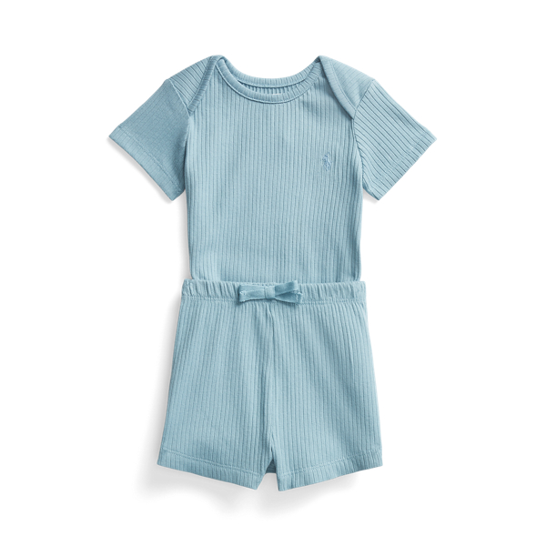 Conjunto de body e calção de algodão