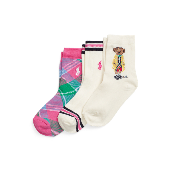 Meias Polo Bear - conjunto de 3