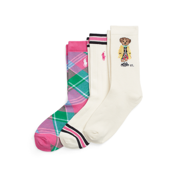 Meias Polo Bear - conjunto de 3