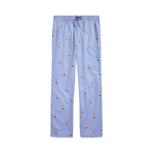 Calças de pijama às riscas Polo Bear