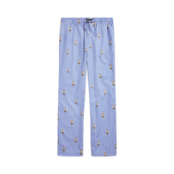 Gestreept katoenen pyjamabroek Polo Bear voor Men | Ralph Lauren® NL