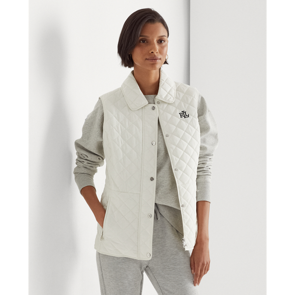 Diamond-Quilted Vest