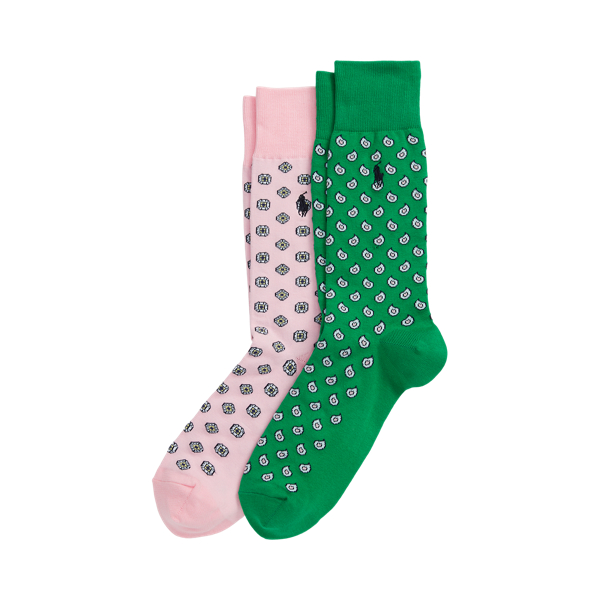 Paisley &amp; Medallion Crew Sock 2-Pack