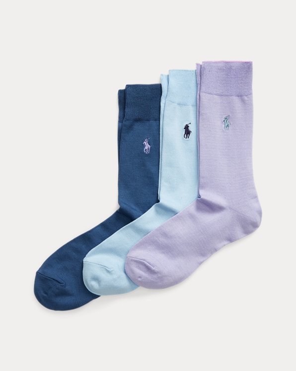 Cotton-Blend Trouser Sock 3-Pack