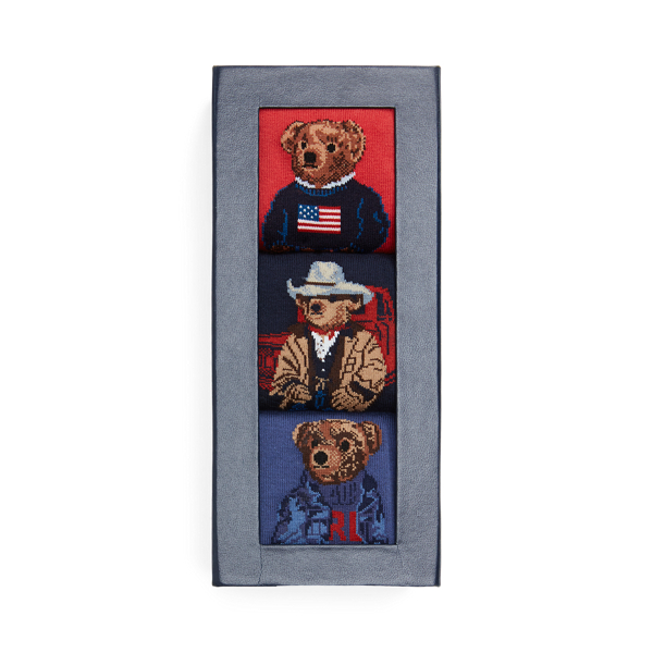 Conjunto de 3 pares de meias Polo Bear