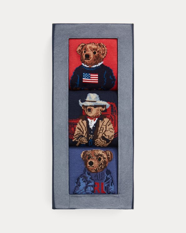 Polo Bear 3-Sock Gift Set