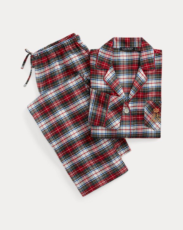 Pyjama écossais en sergé gratté