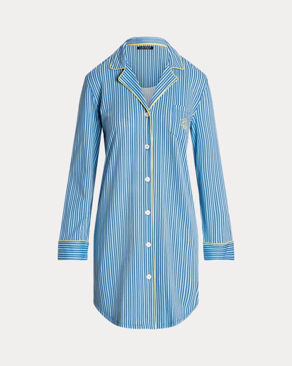 Striped Jersey Sleep Shirt