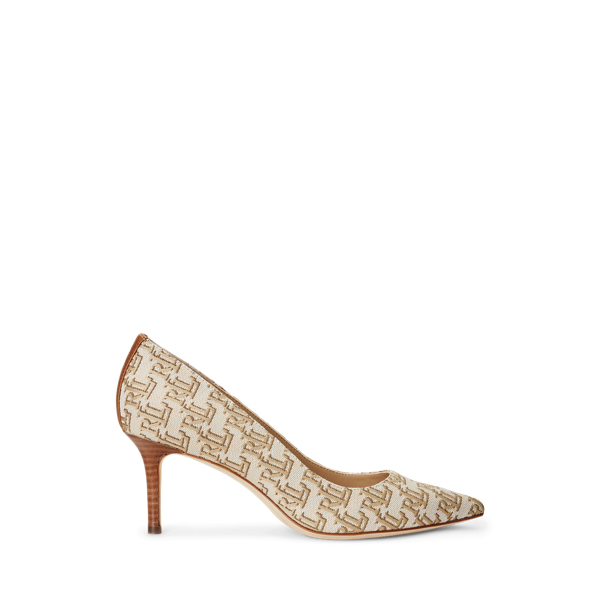Sapatos de salto em jacquard Lanette