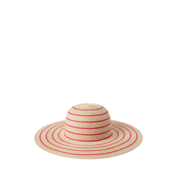 Chapeau de paille rayé
