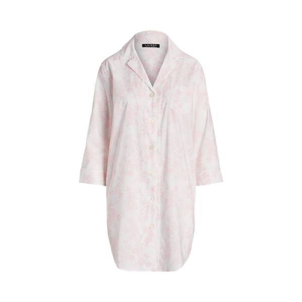 Floral Poplin Sleep Shirt