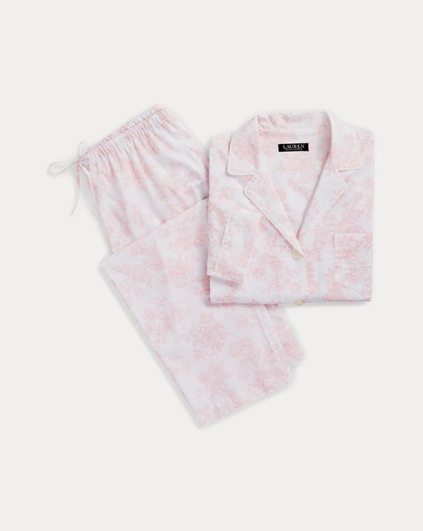 Pyjama en popeline fleurie