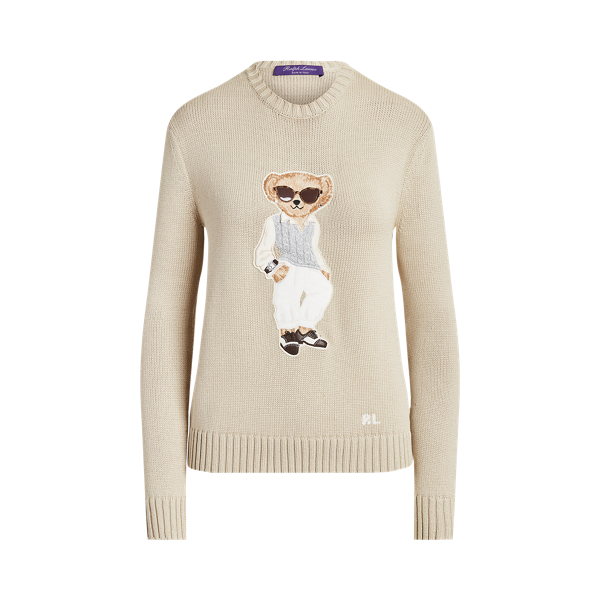 Cable Polo Bear Silk Jumper