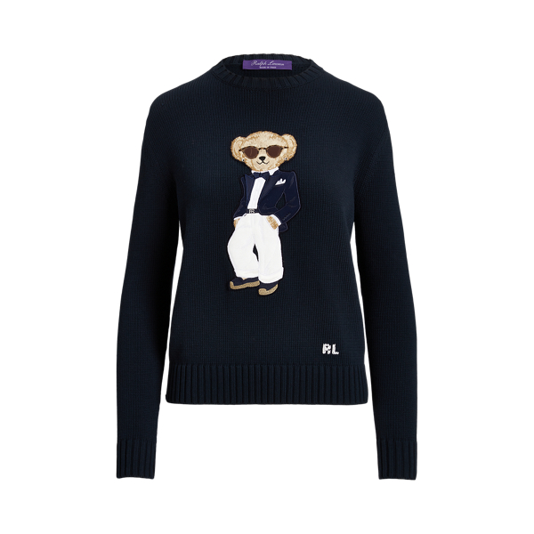 Tuxedo Polo Bear Cotton Jumper