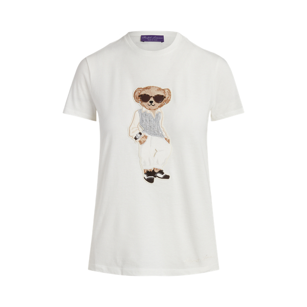 Cable Polo Bear Cotton Tee