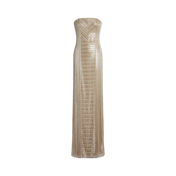 Vestido de noite c/ enfeites Collingwood