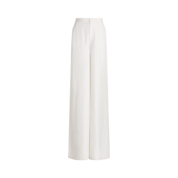 Pantalon Elaine jambe large en shantung