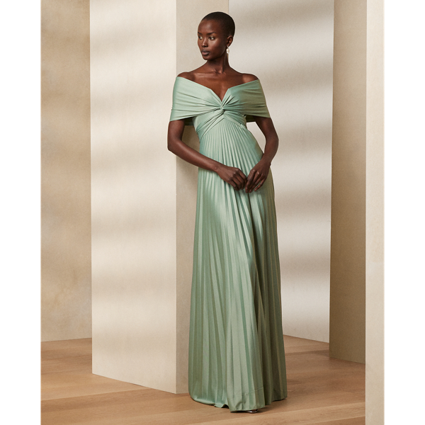 Merridan Pleated Jersey Evening Dress for Women | Ralph Lauren® AE