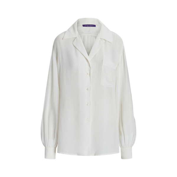 Camisa Roslin em linho e voile