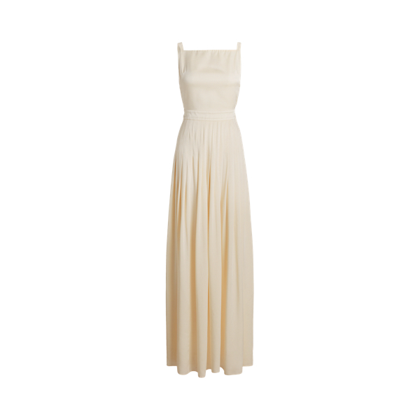 Vestido de noite em crepe-cetim Talbert