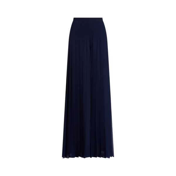 Zelah Pleated Chiffon Trouser