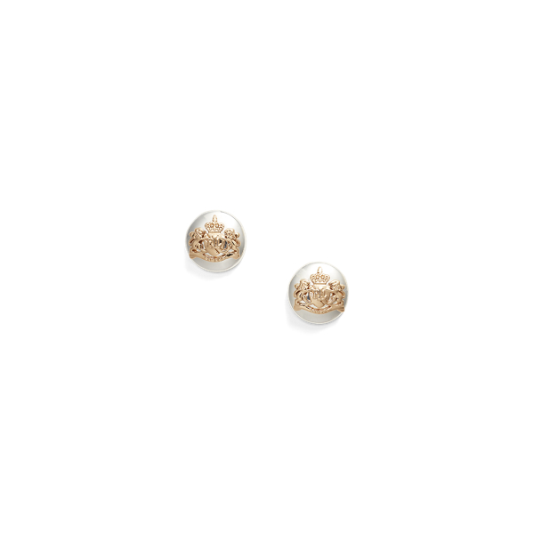 Clous d'oreilles avec blason en métal