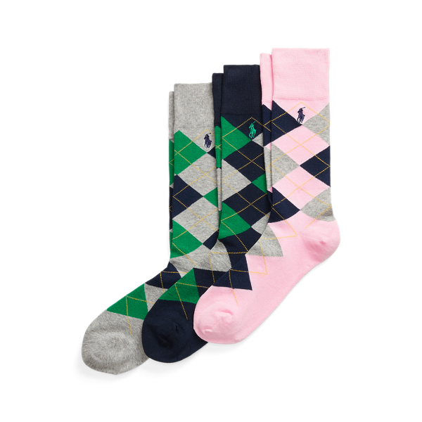 3 paires de chaussettes de sport losange