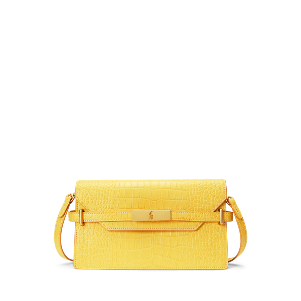 Clutch com padrão de crocodilo Polo ID