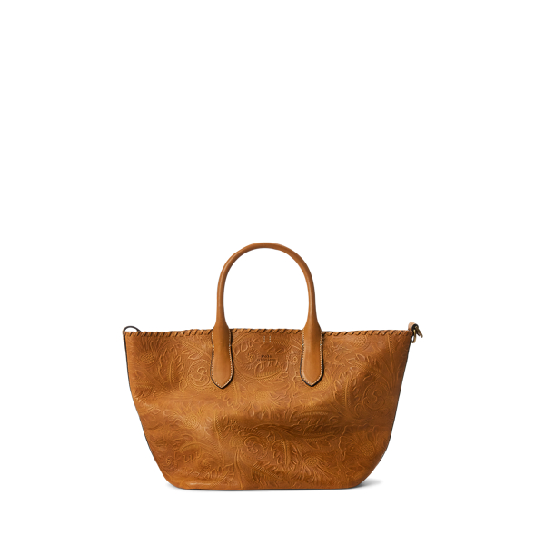 Tooled Leather Medium Bellport Tote