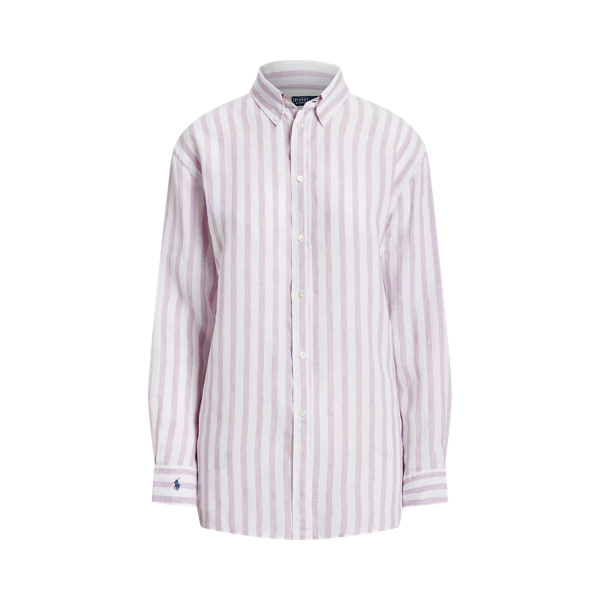 Chemise décontractée rayée en lin pour Women | Ralph Lauren® FR